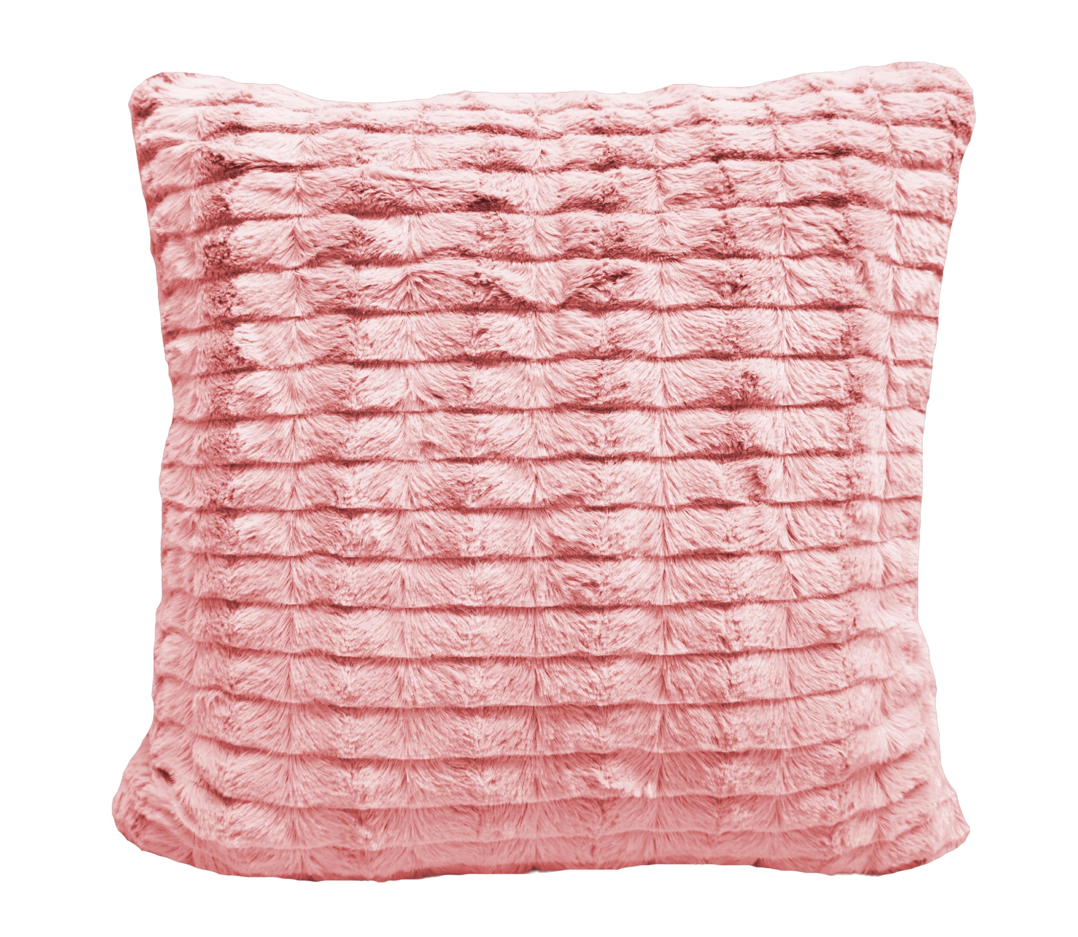 Almofada de Pelo Rosa