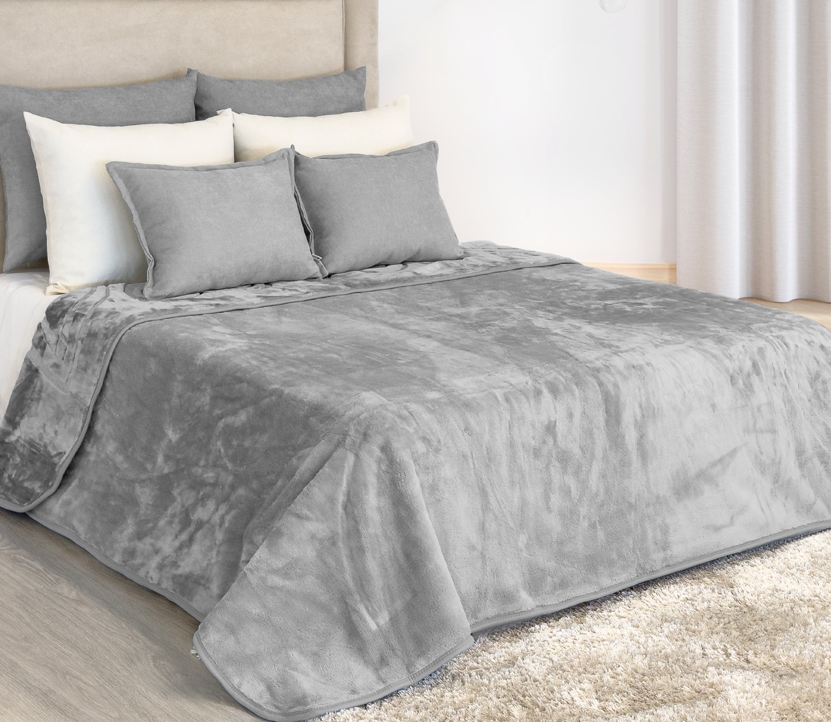 Cobertor Dupla Face Cinza
