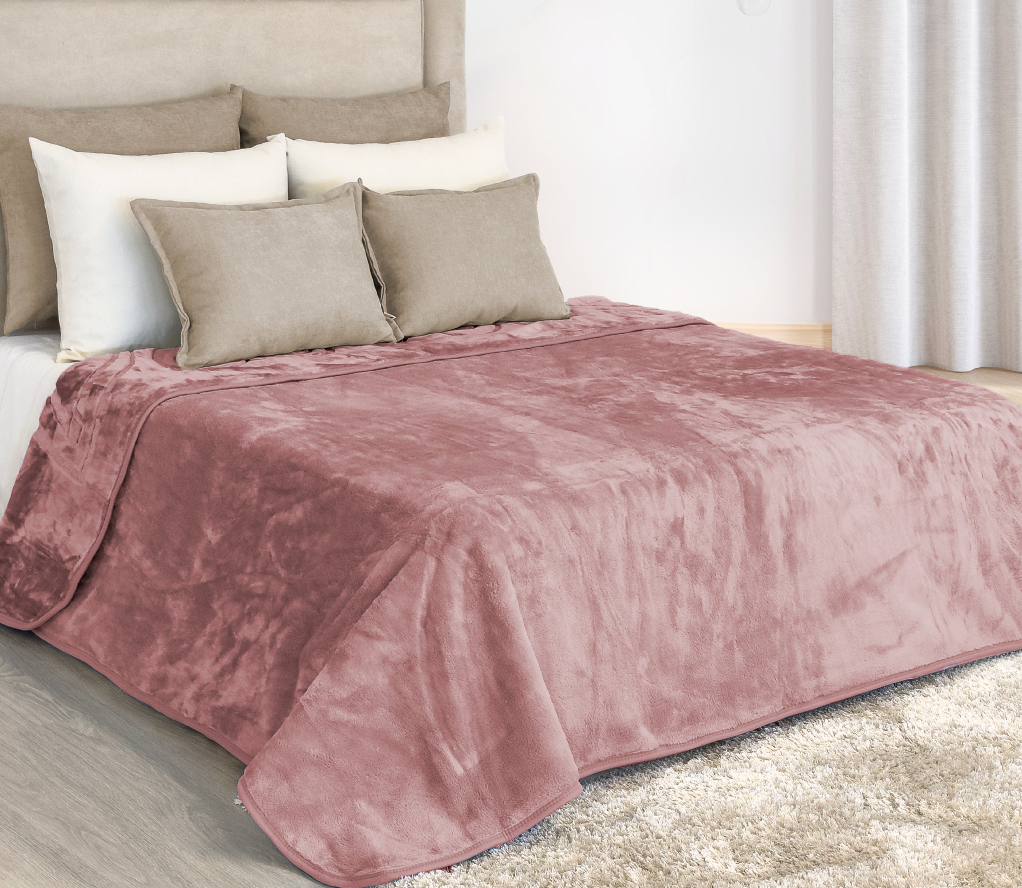 Cobertor Dupla Face Rosa