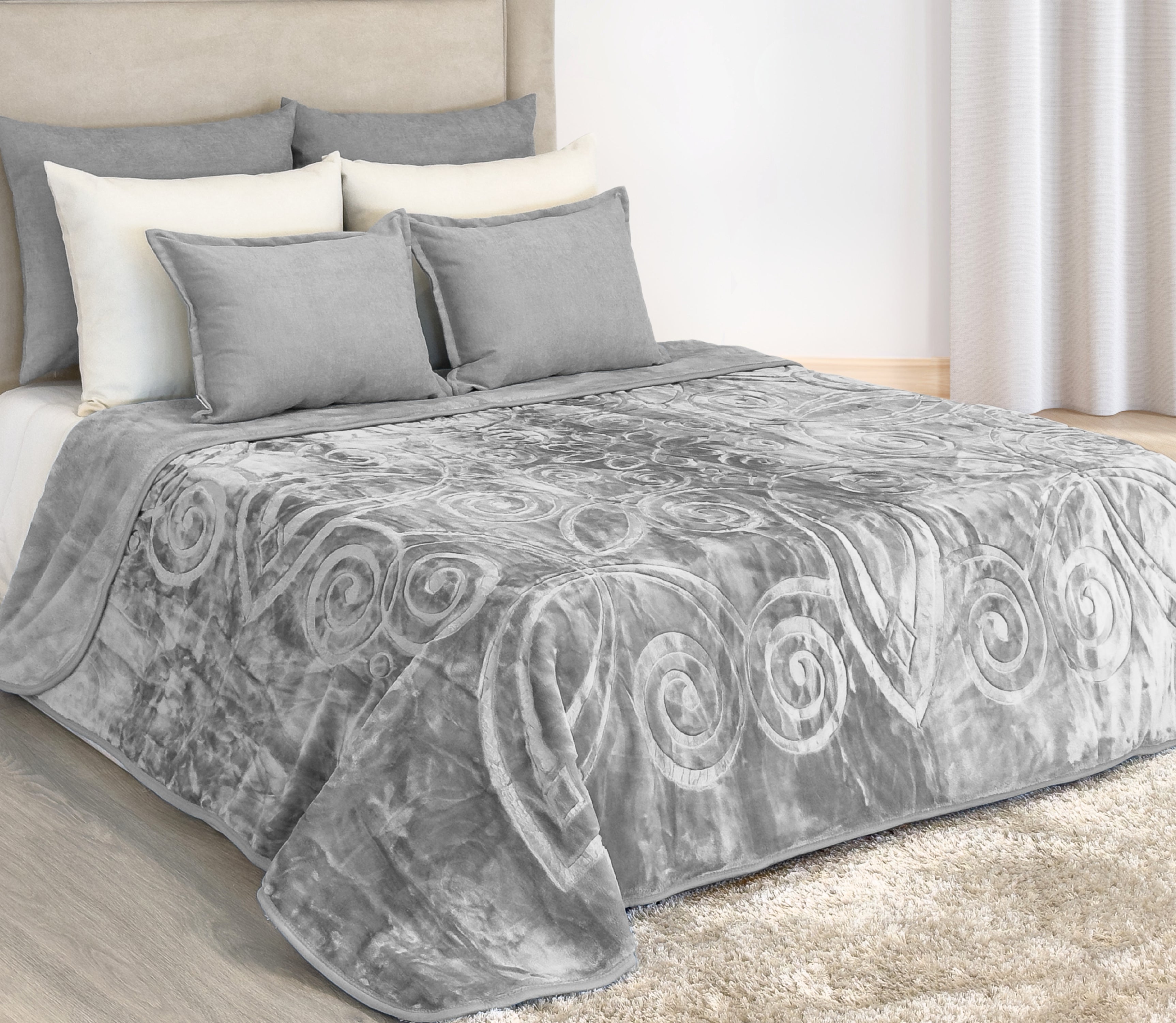 Cobertor Dupla Face Cinza