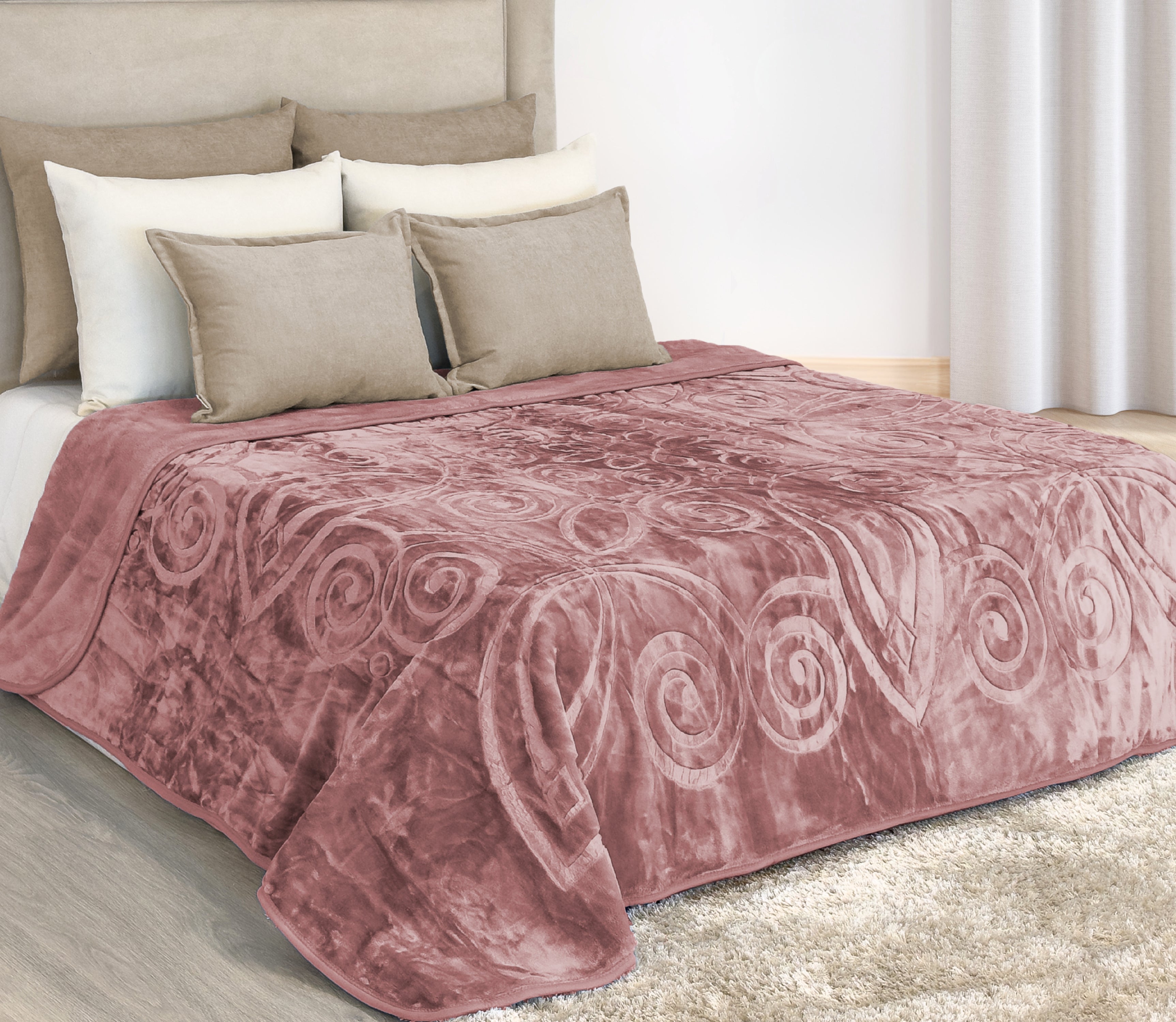 Cobertor Dupla Face Rosa