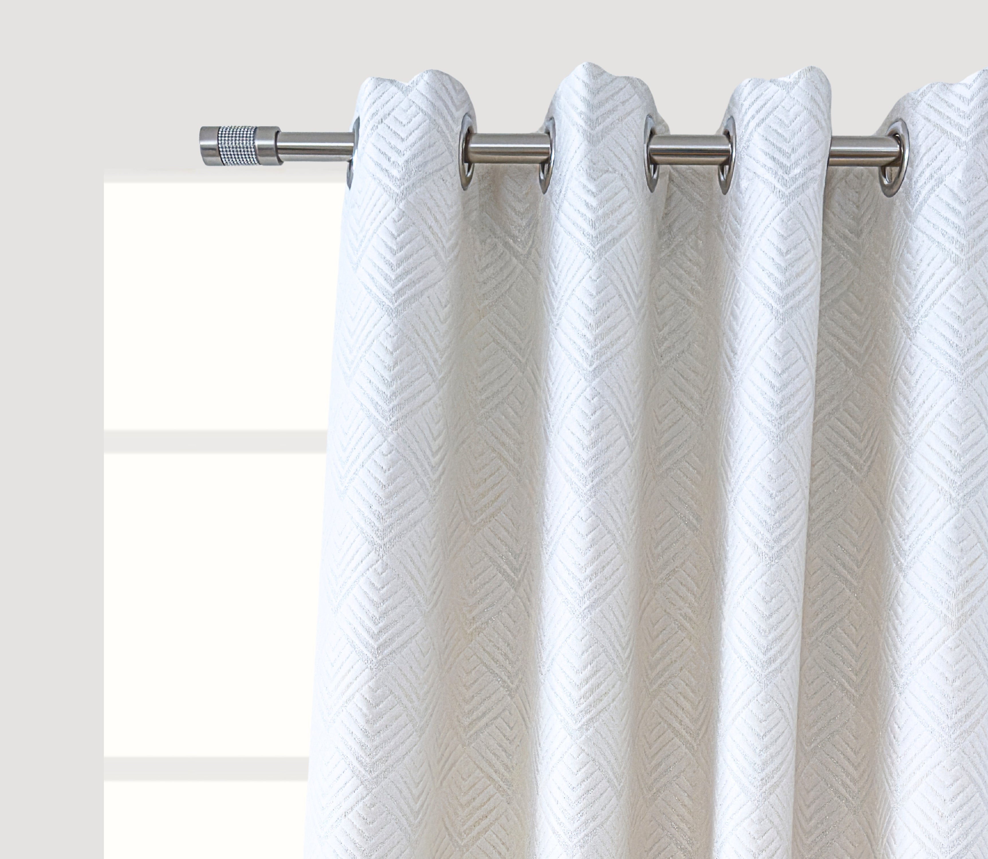 Cortinado Lunia Prateado
