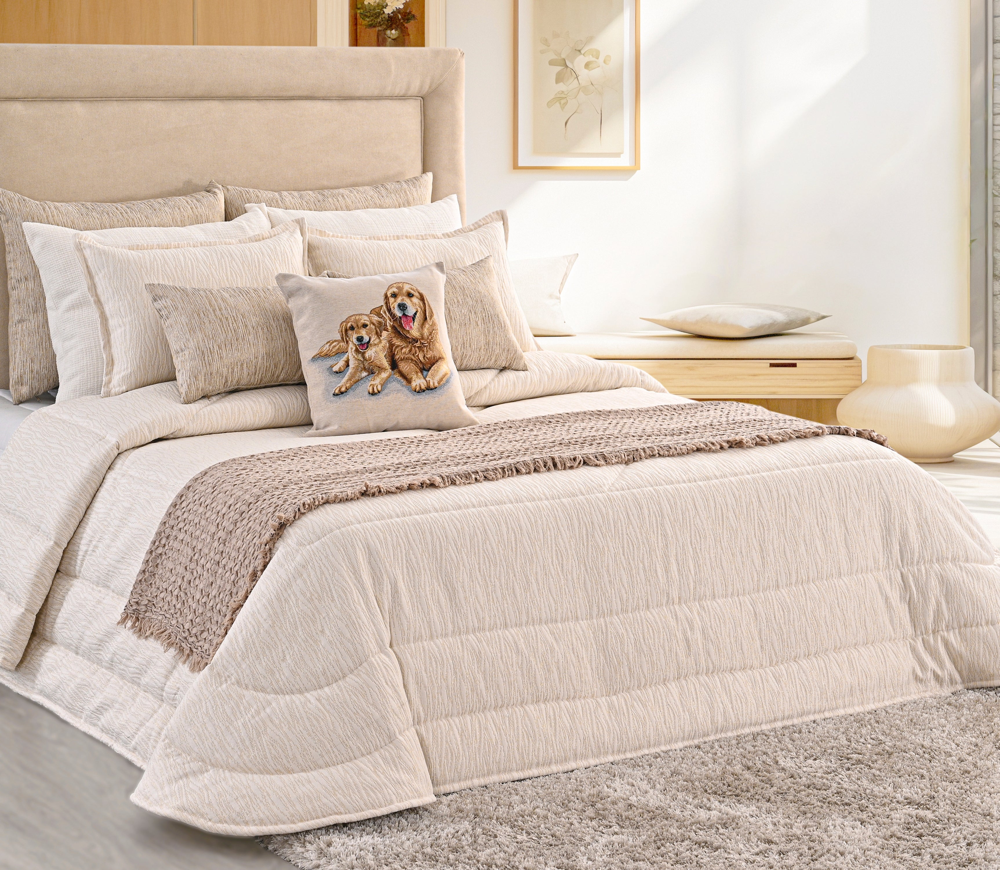 Edredon Adele Dourado