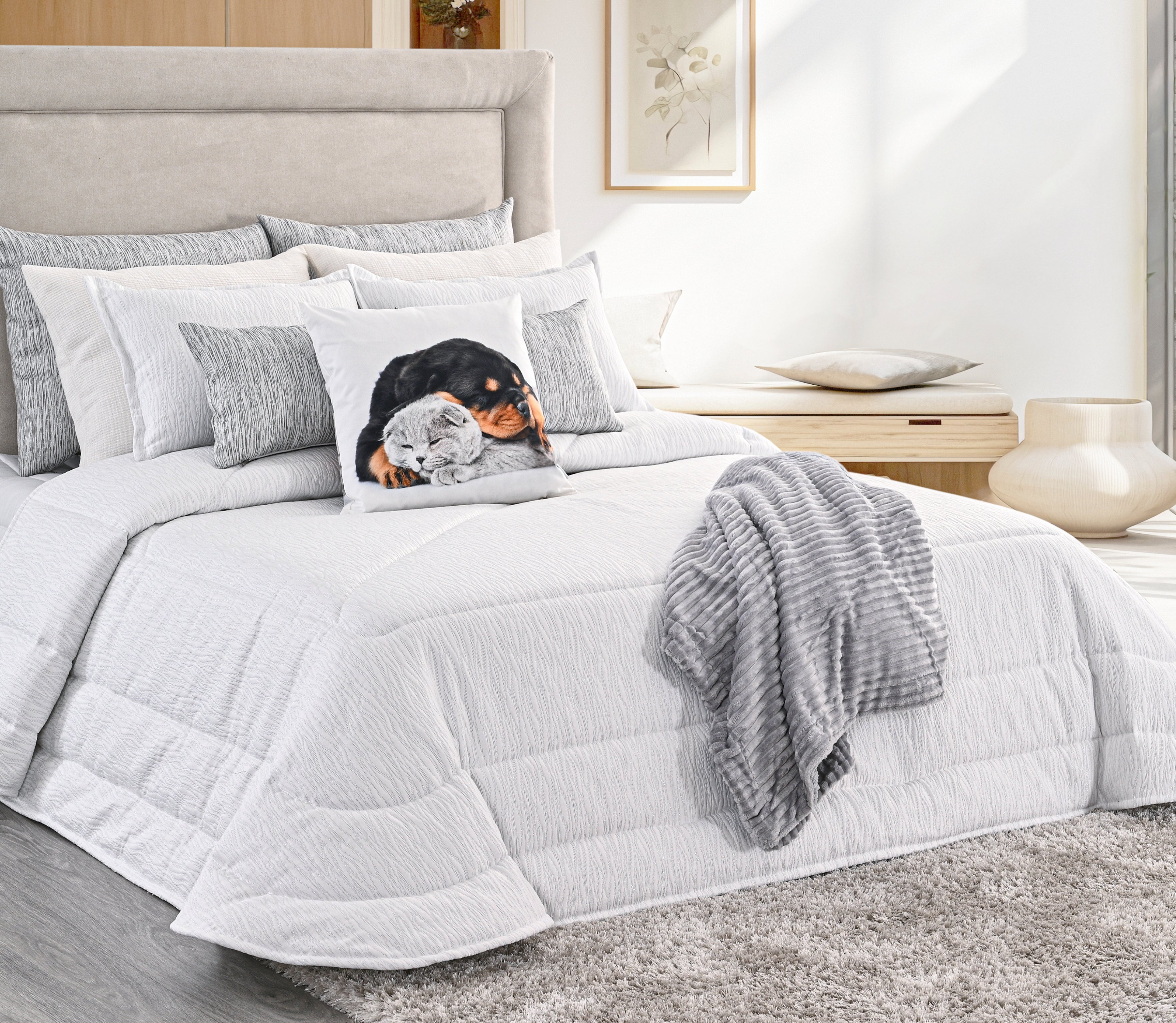 Edredon Adele Prateado