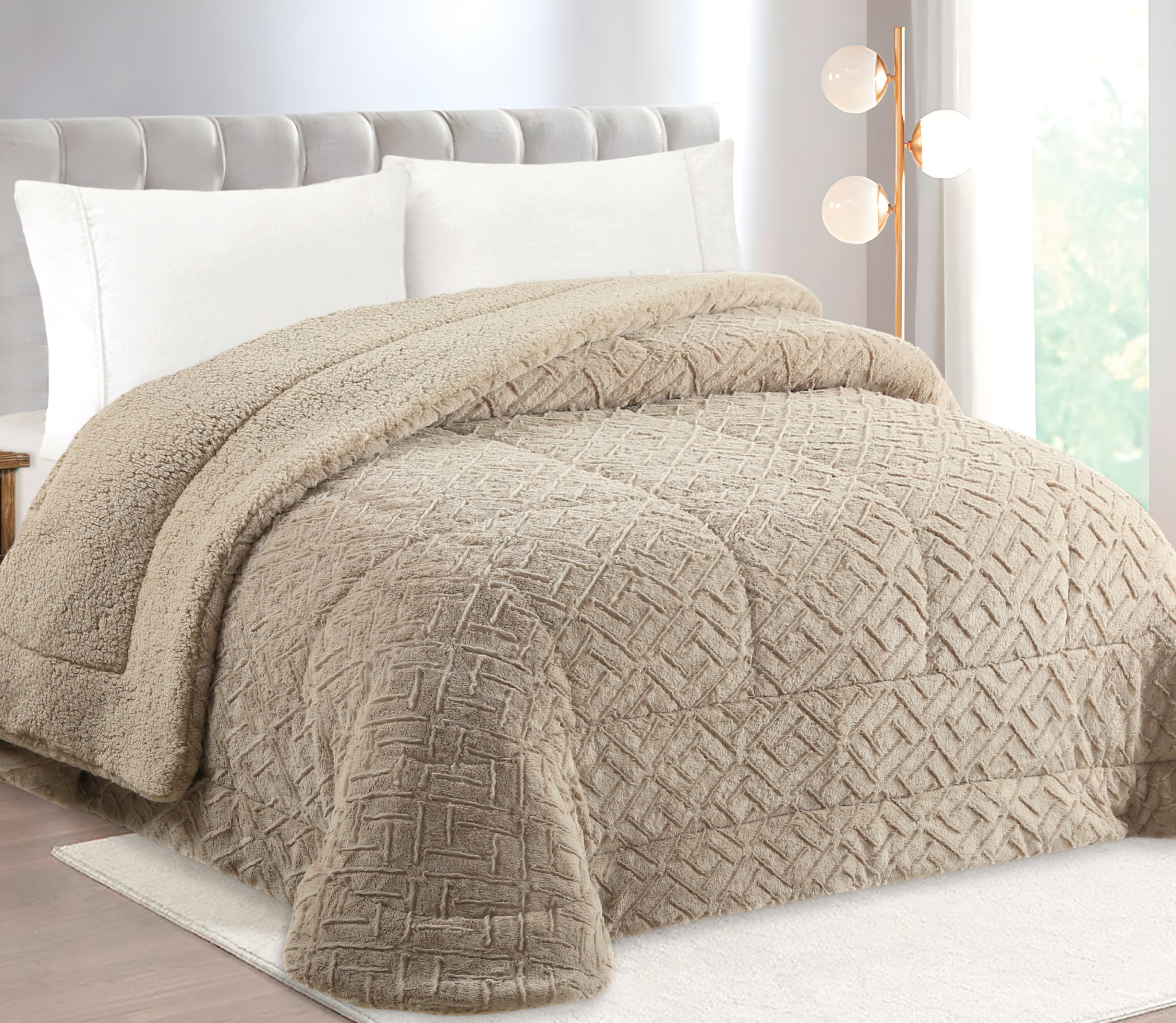 Edredon de Borrego Lanir Bege