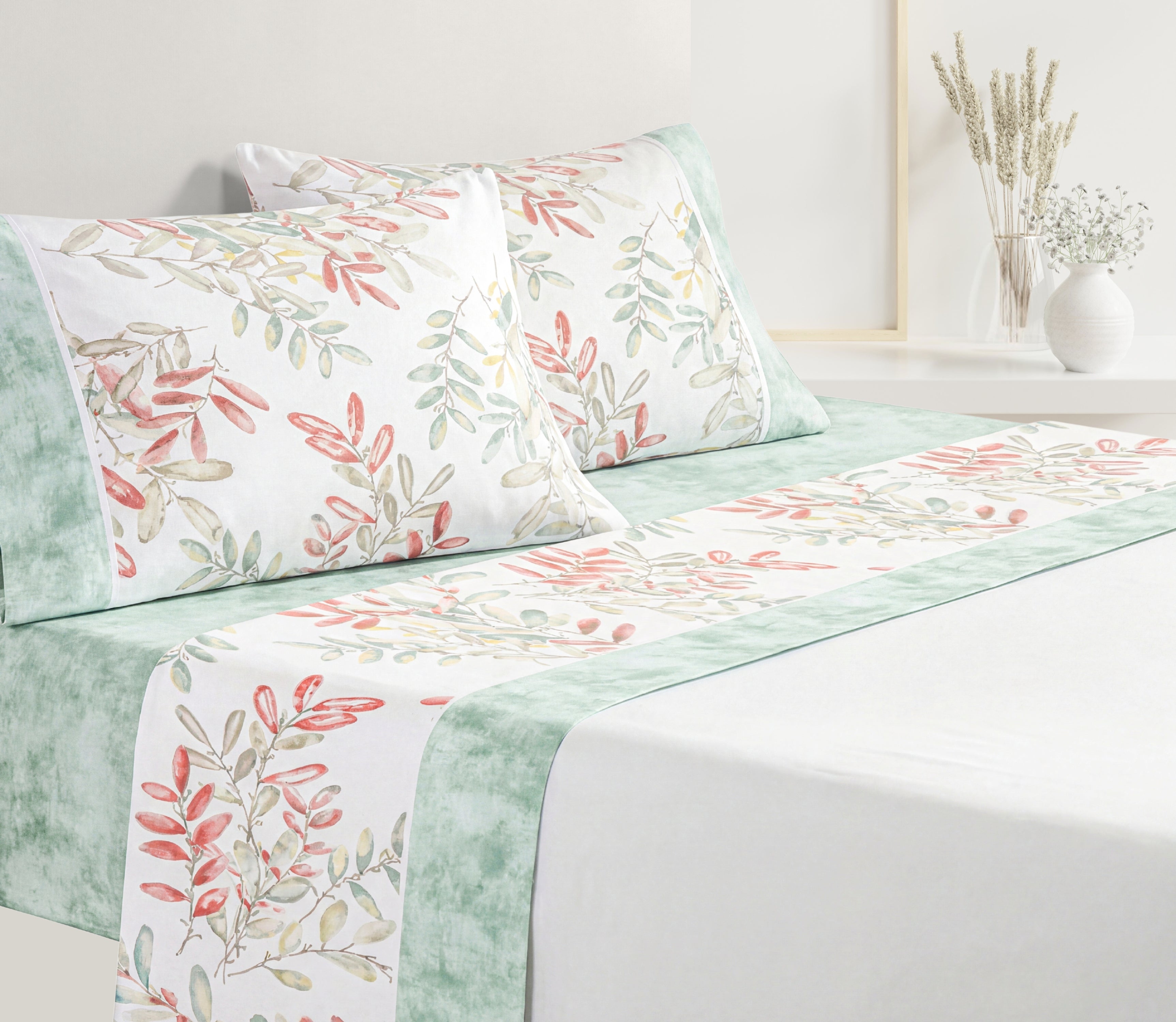 Lençóis em Algodão Dalvi Verde