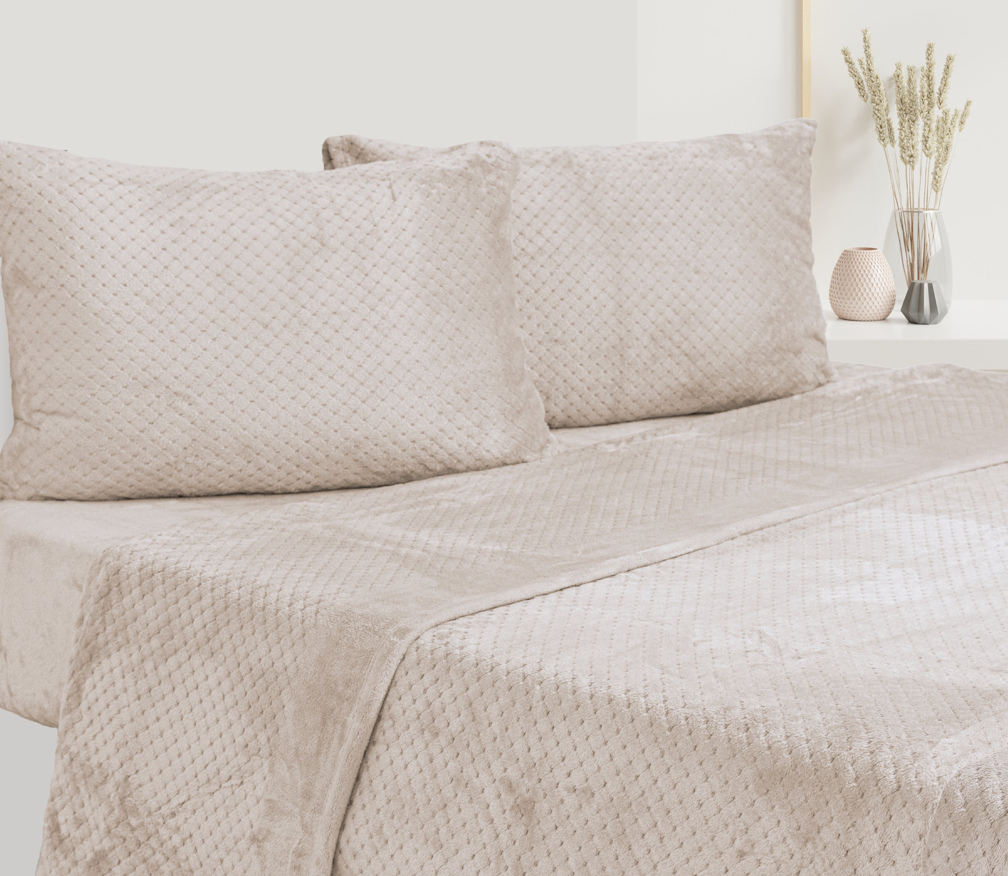 Jogo de Lençóis em Microlina Sena Bege