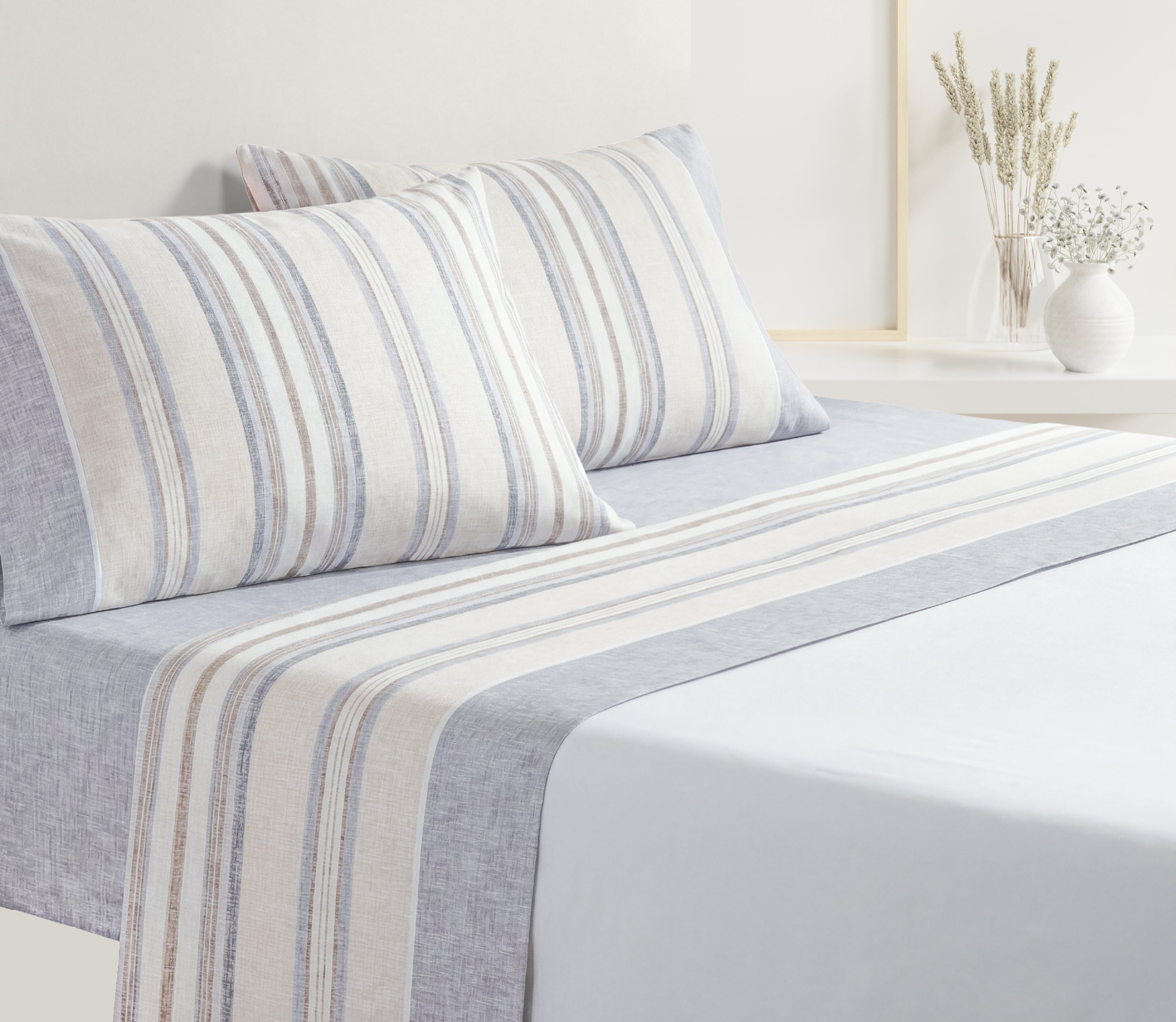 Lençóis em Algodão Niden Bege