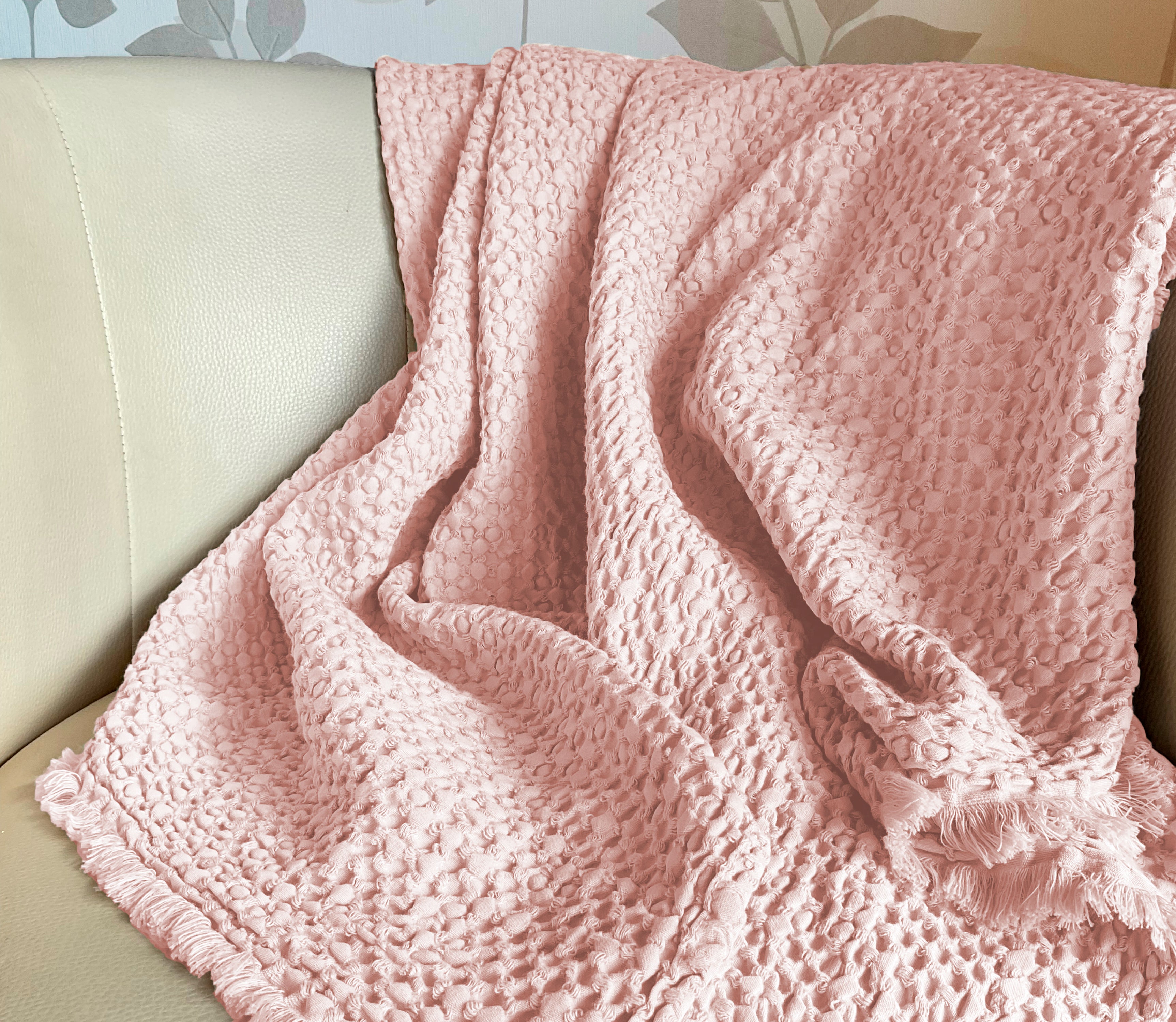 Manta em Algodão Mira Rosa