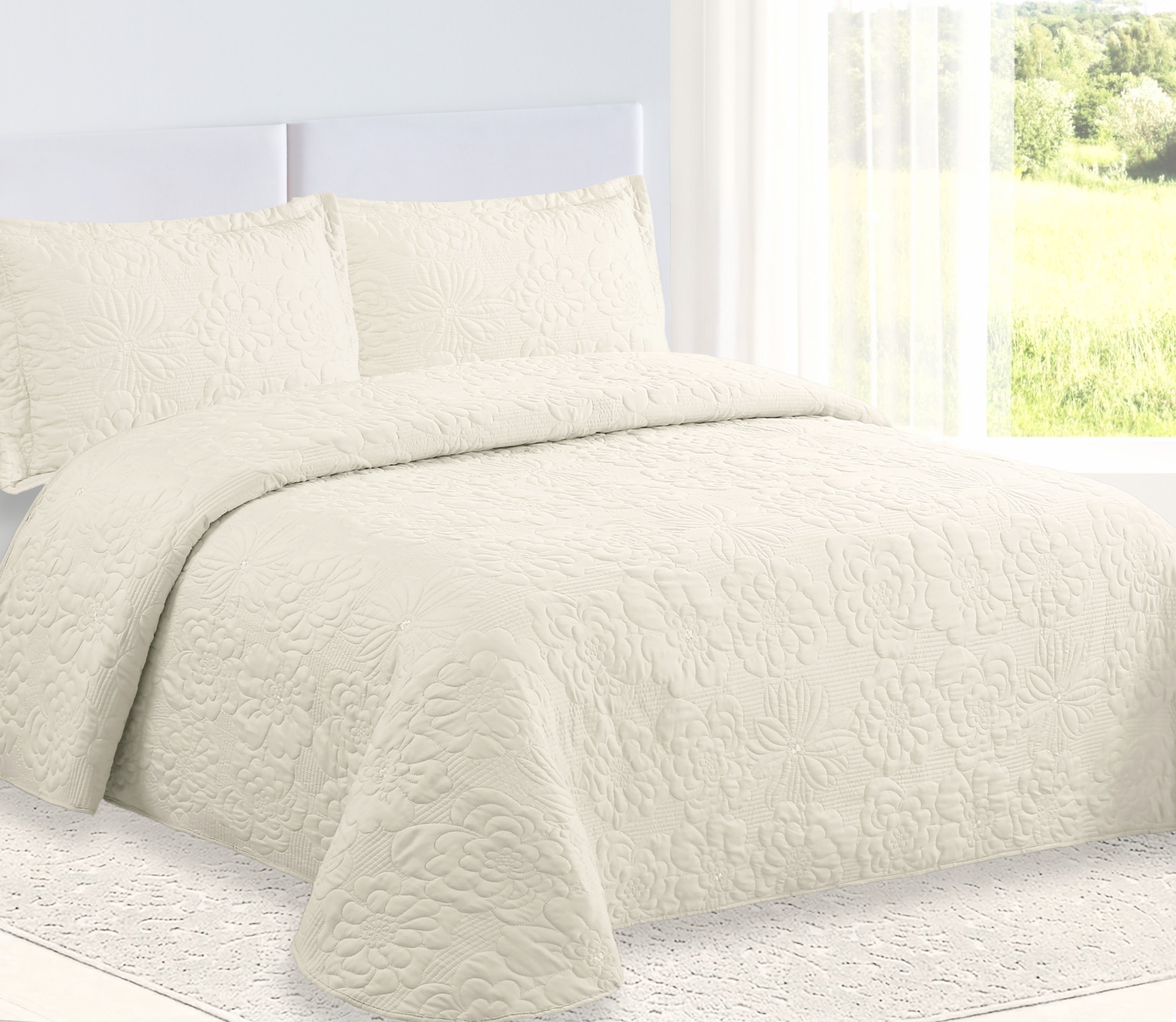 Colcha Bordada Davi Bege