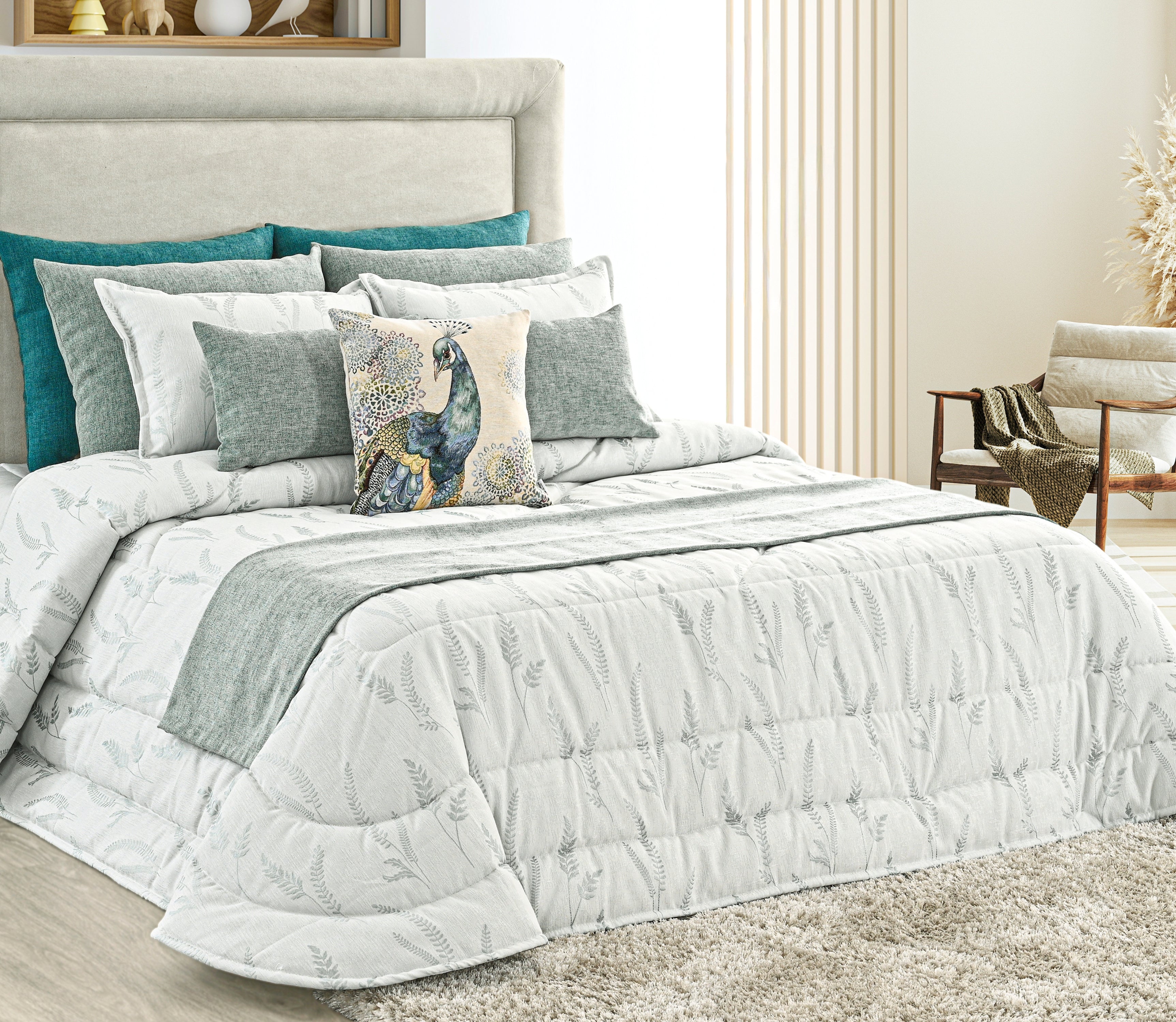 Edredon Elba Verde Água