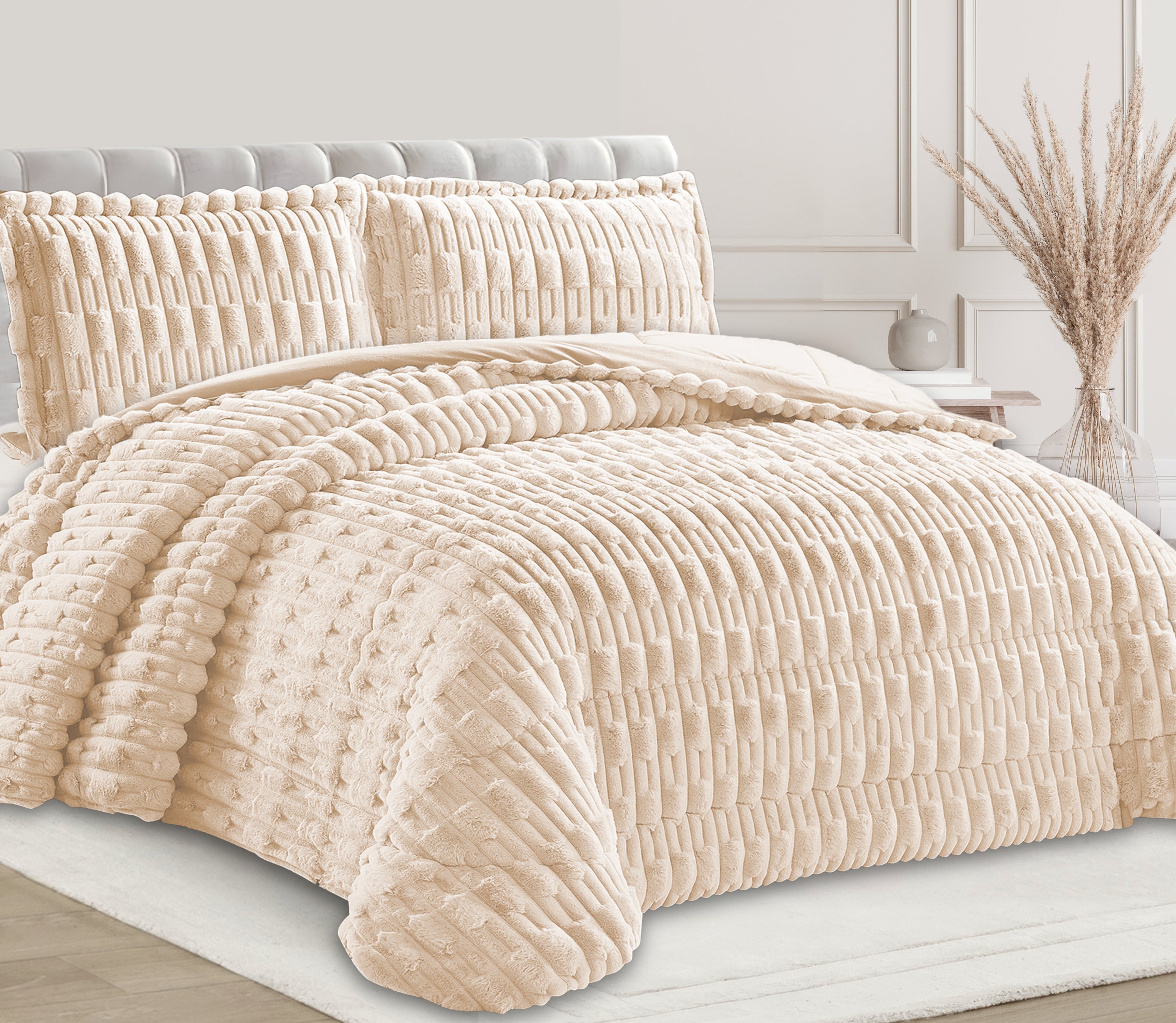 Edredon de Veludo Nali Bege