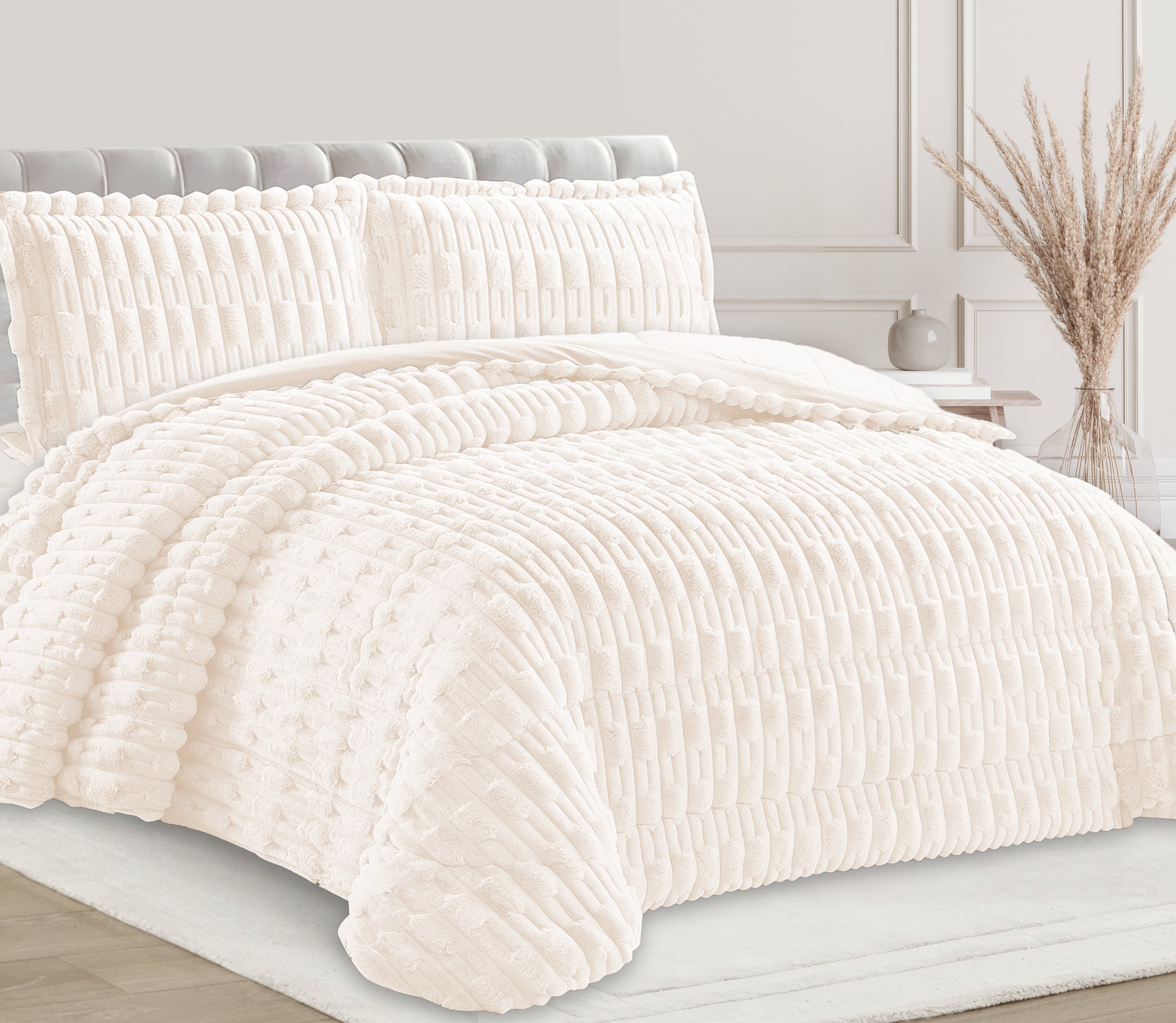 Edredon de Veludo Nali Pérola