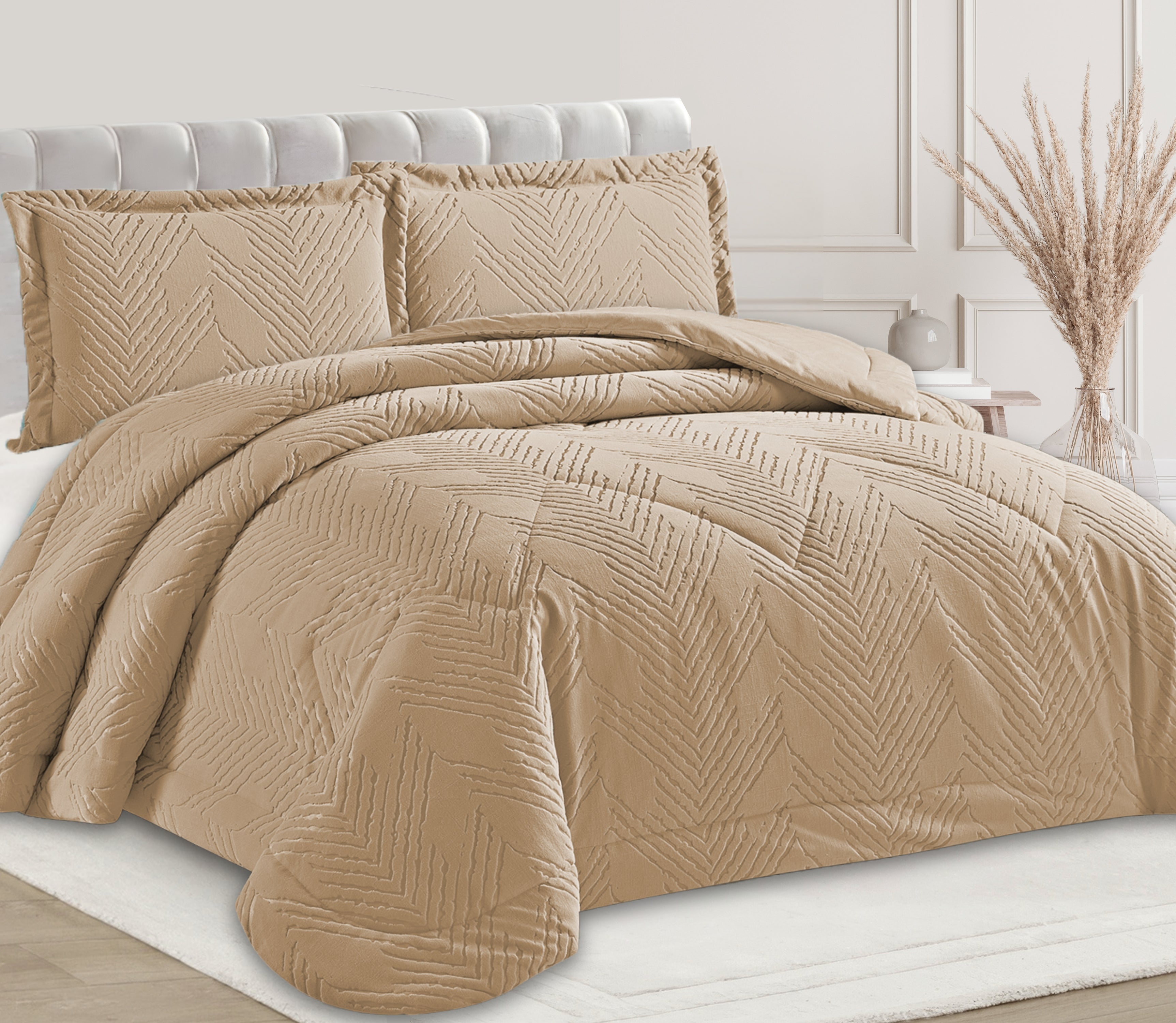 Edredon de Veludo Nian Bege