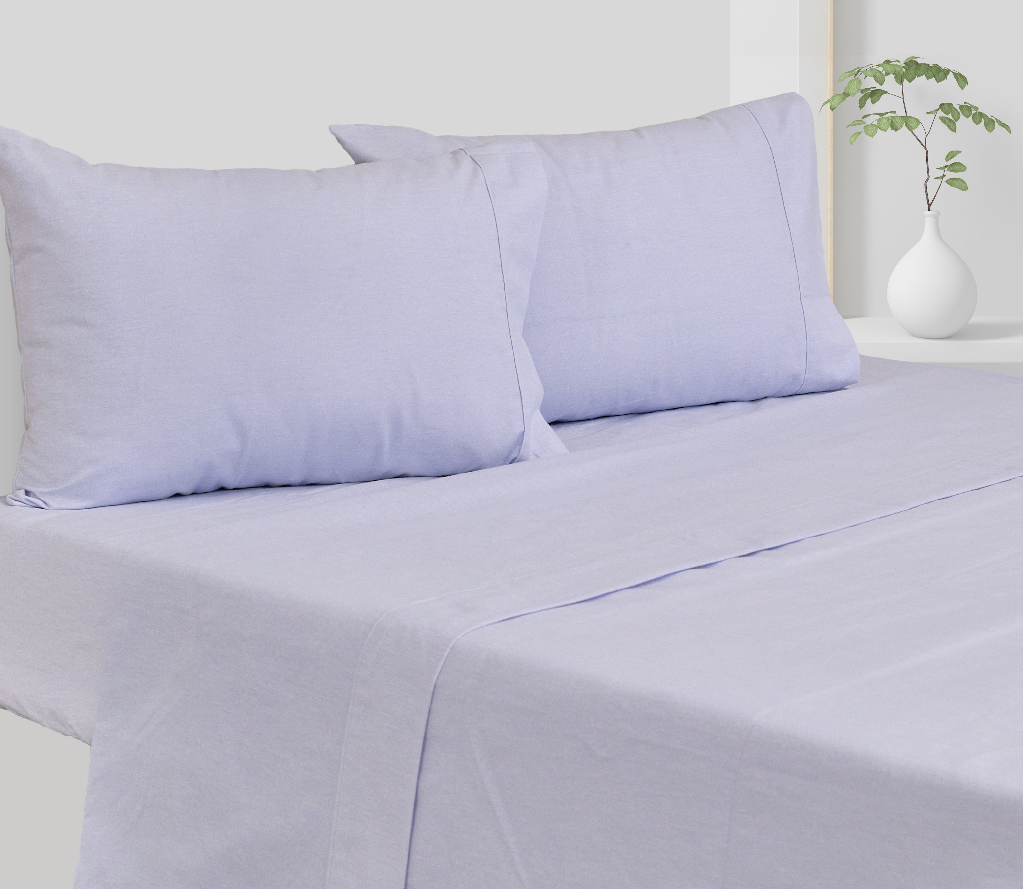 Jogo de Lençóis de Flanela Line Azul