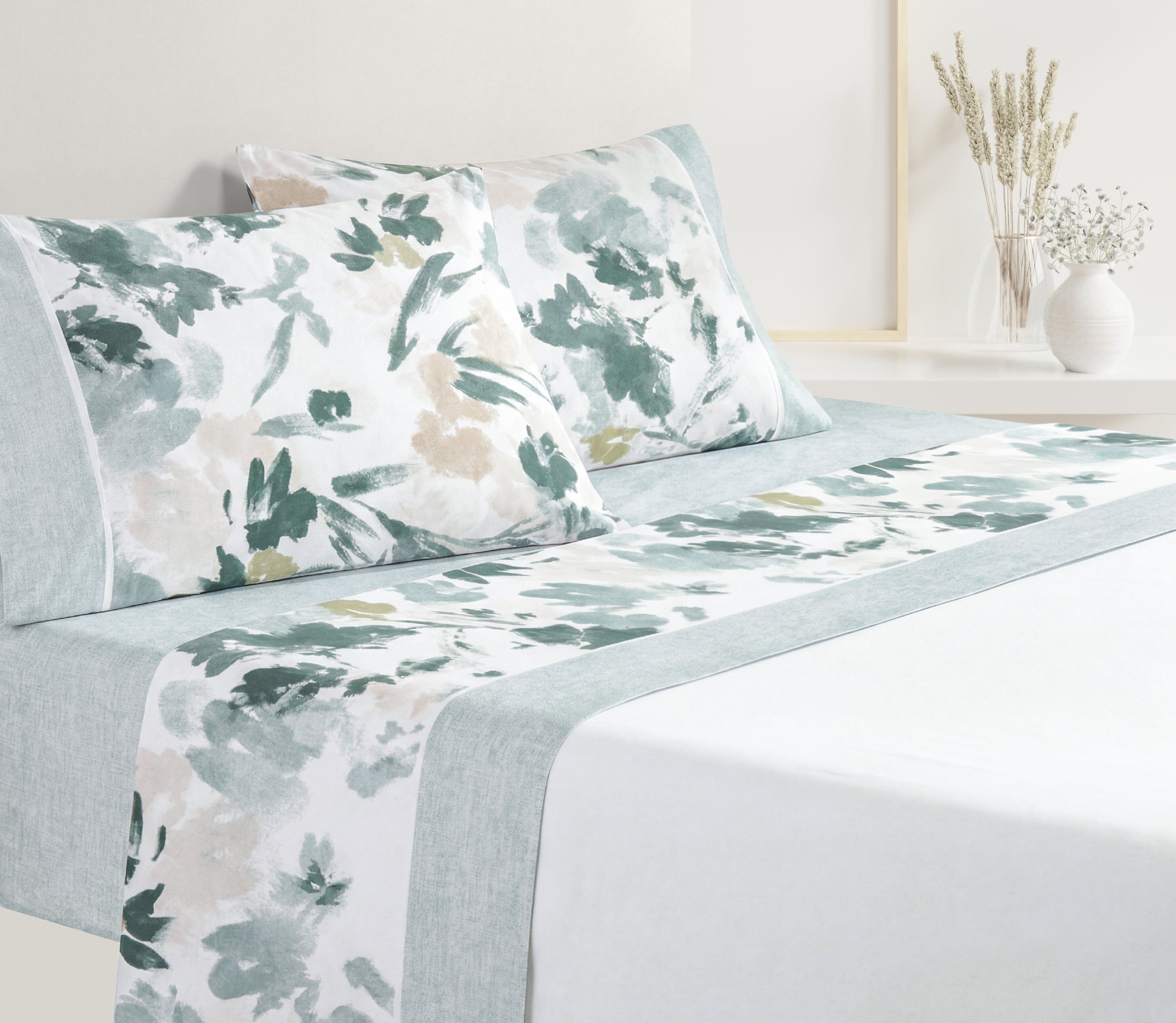 Lençóis em Algodão Doris Verde