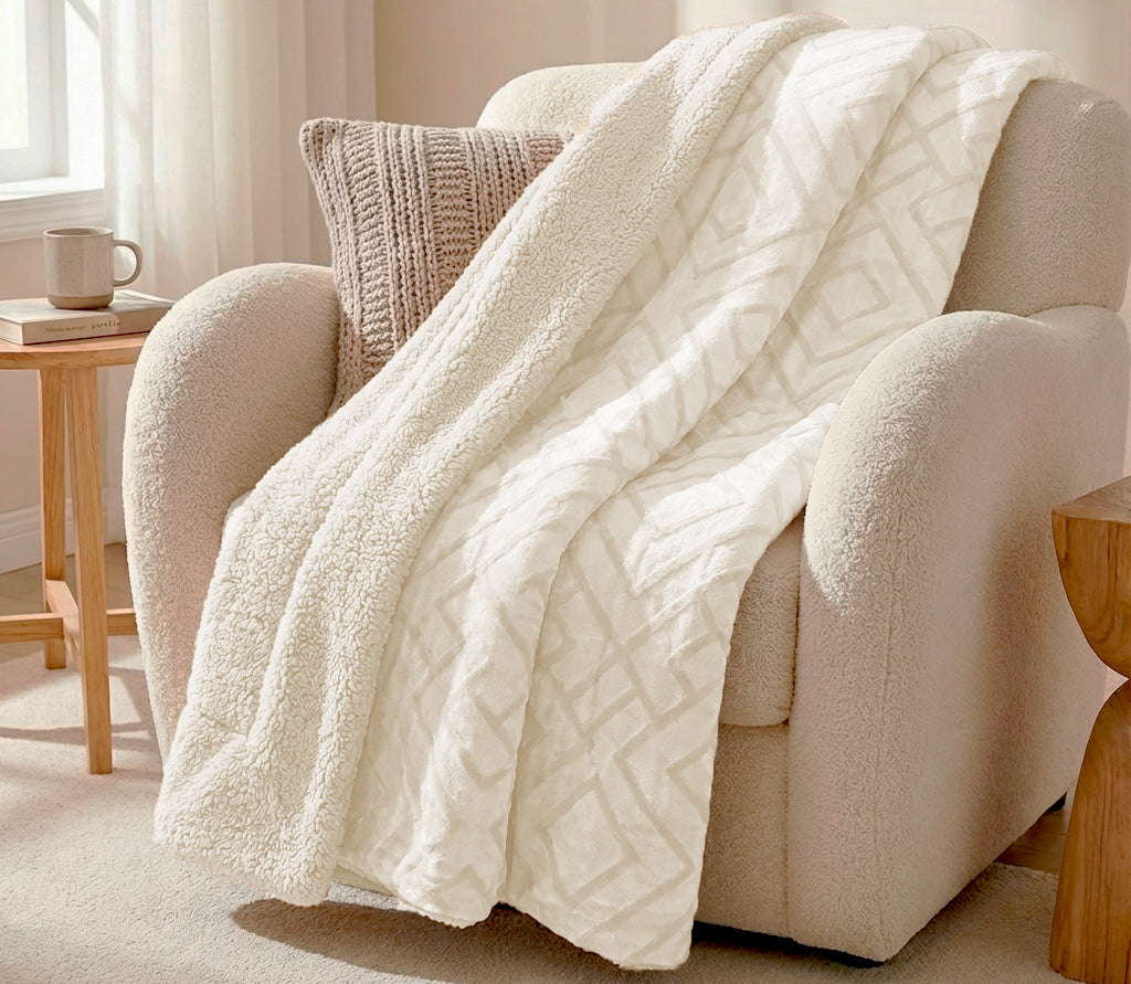 Manta de Borrego Rubi Pérola